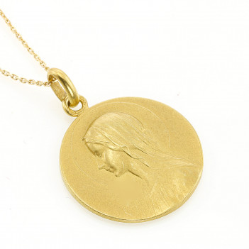 Medalla oro amarillo virgen Niña