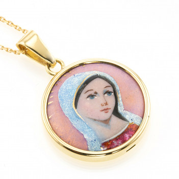 Medalla esmalte Virgen Niña