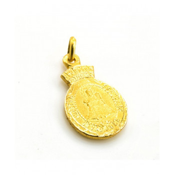 Medalla de la Virgen de Covadonga en Oro Amarillo 2.90g